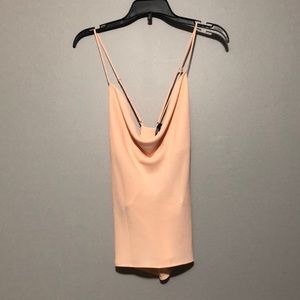 Coral/peach colored tank top